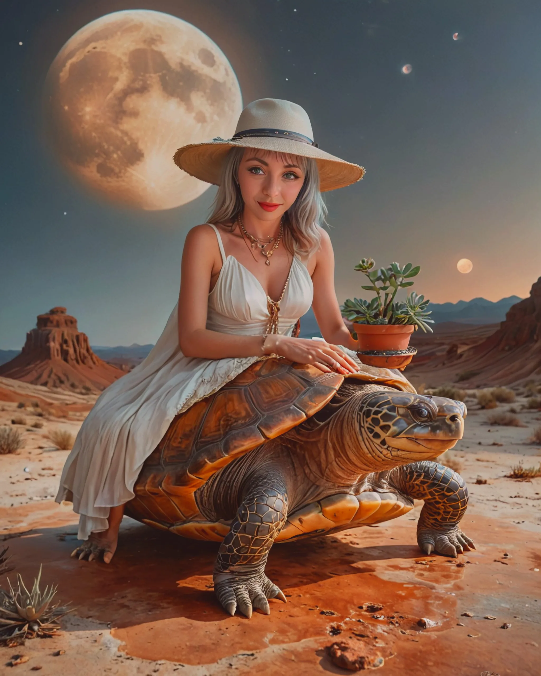 image depicts a surreal scene a - Free AI Photo Generator - starryai