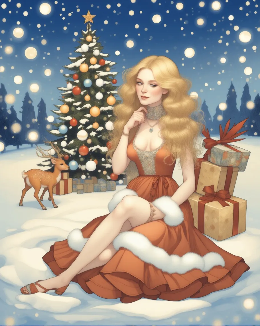 image shows a fantastic winter - Free AI Photo Generator - starryai