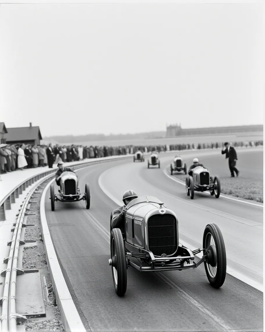 1920 board track racing, black - Free AI Photo Generator - starryai