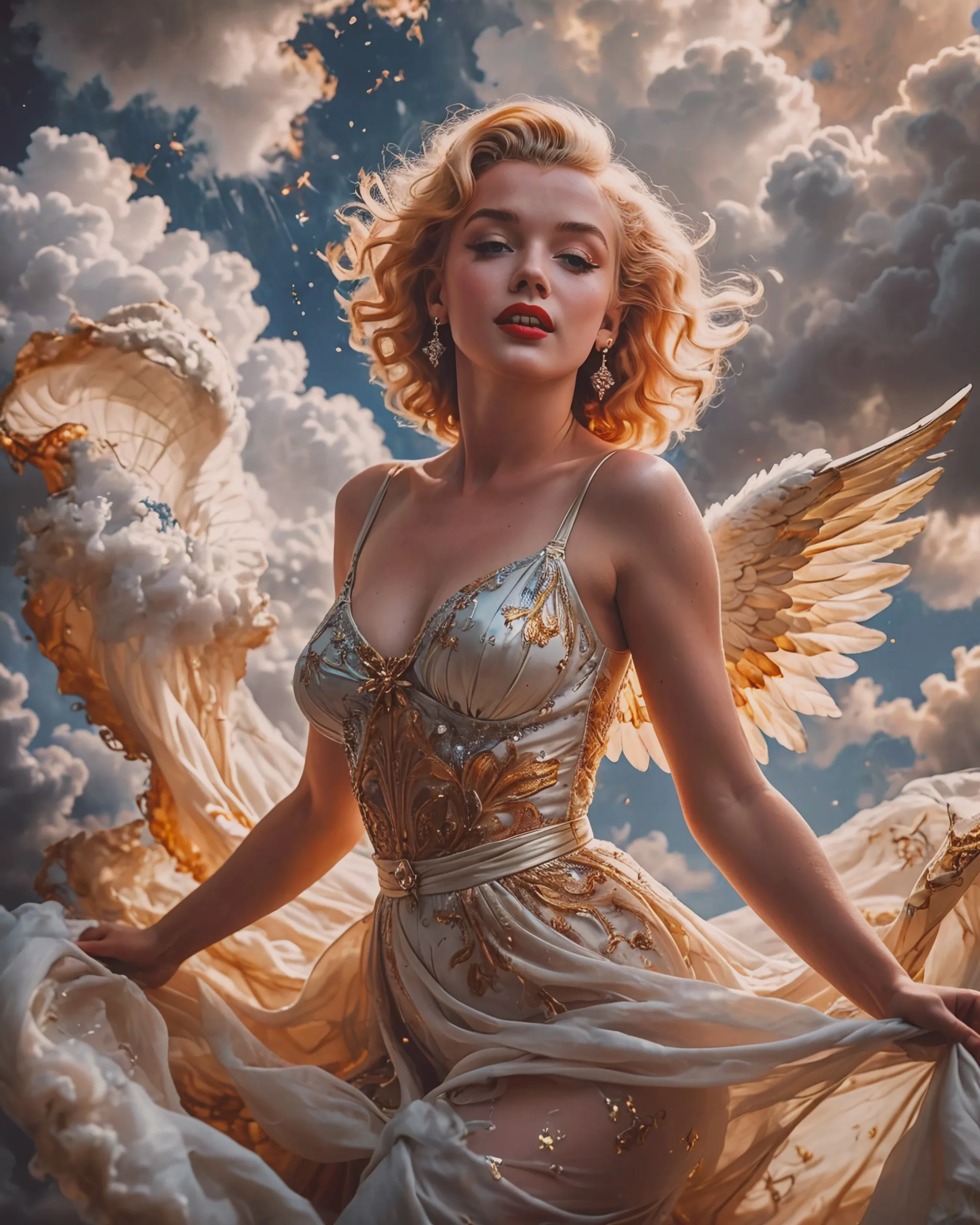 A celestial depiction Marilyn as - Free AI Photo Generator - starryai