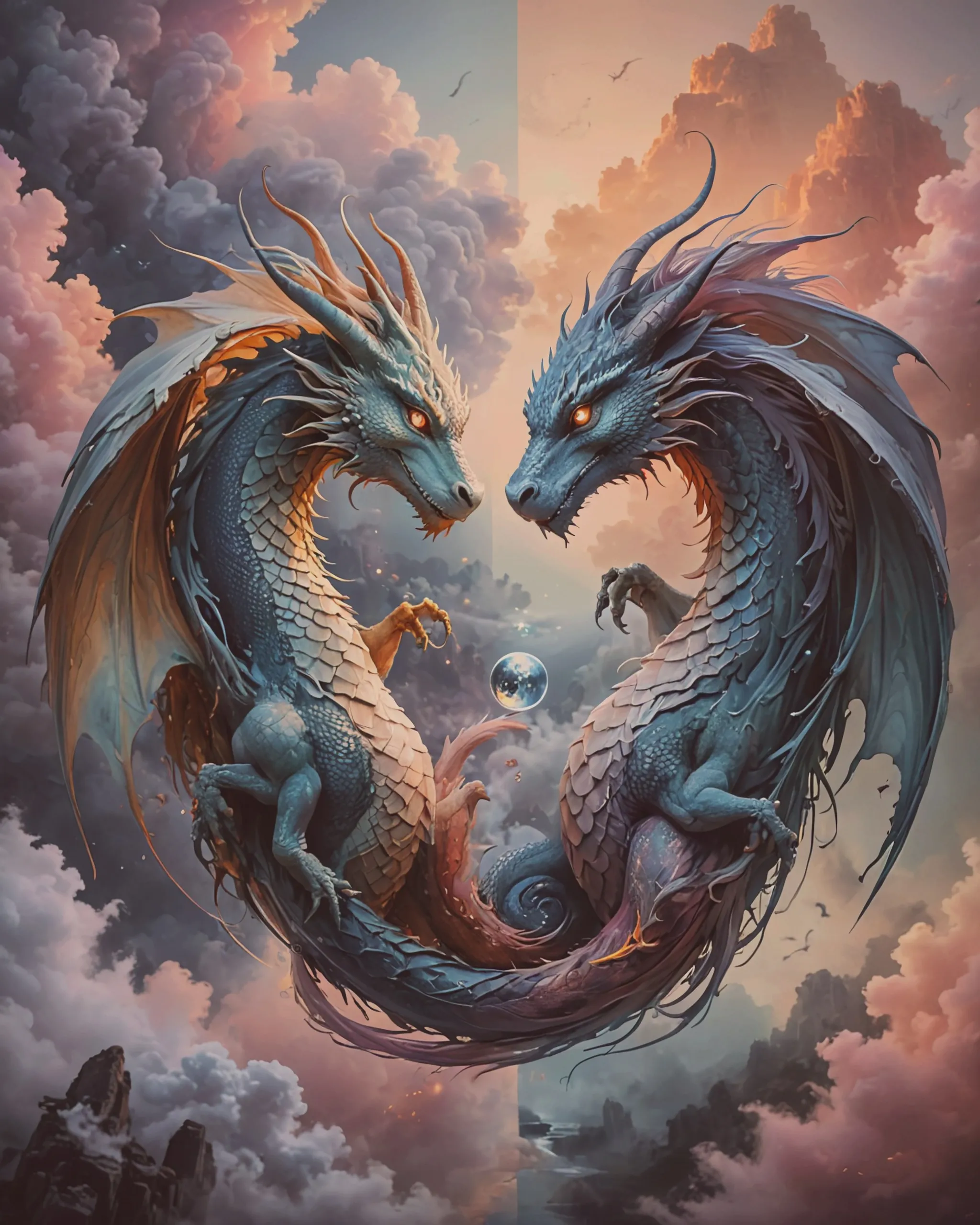 Yin Yang female dragon