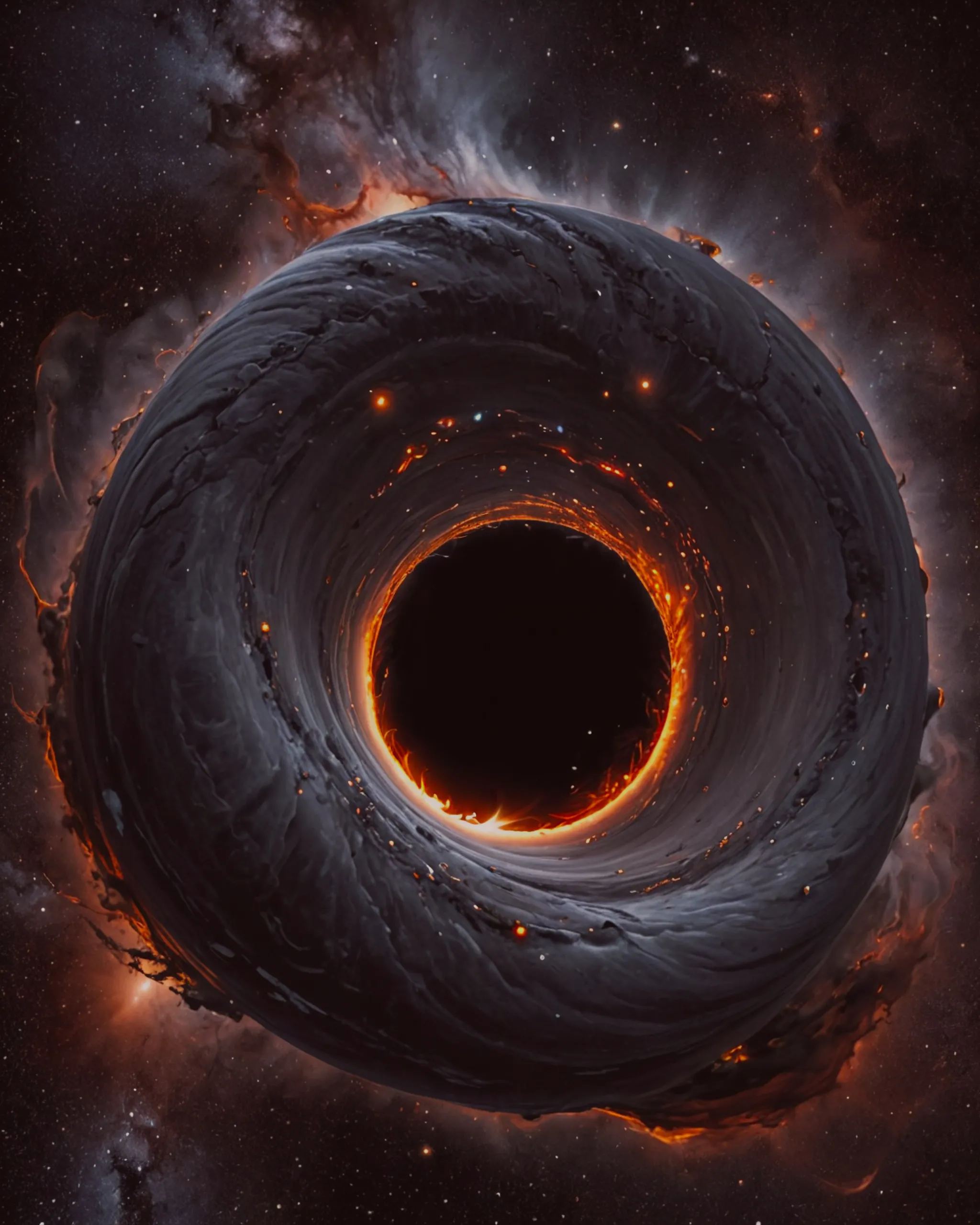 A black hole event horizon - Free AI Photo Generator - starryai
