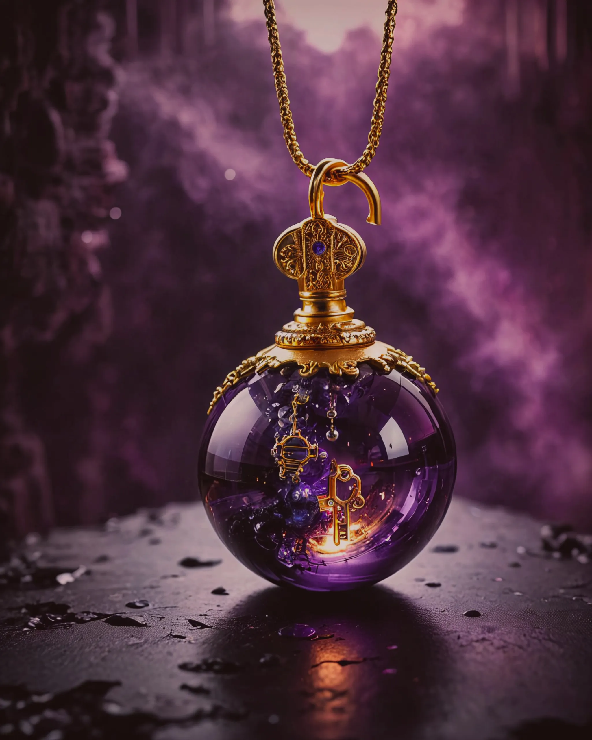 ancient gold key artifact crystal - Free AI Photo Generator - starryai