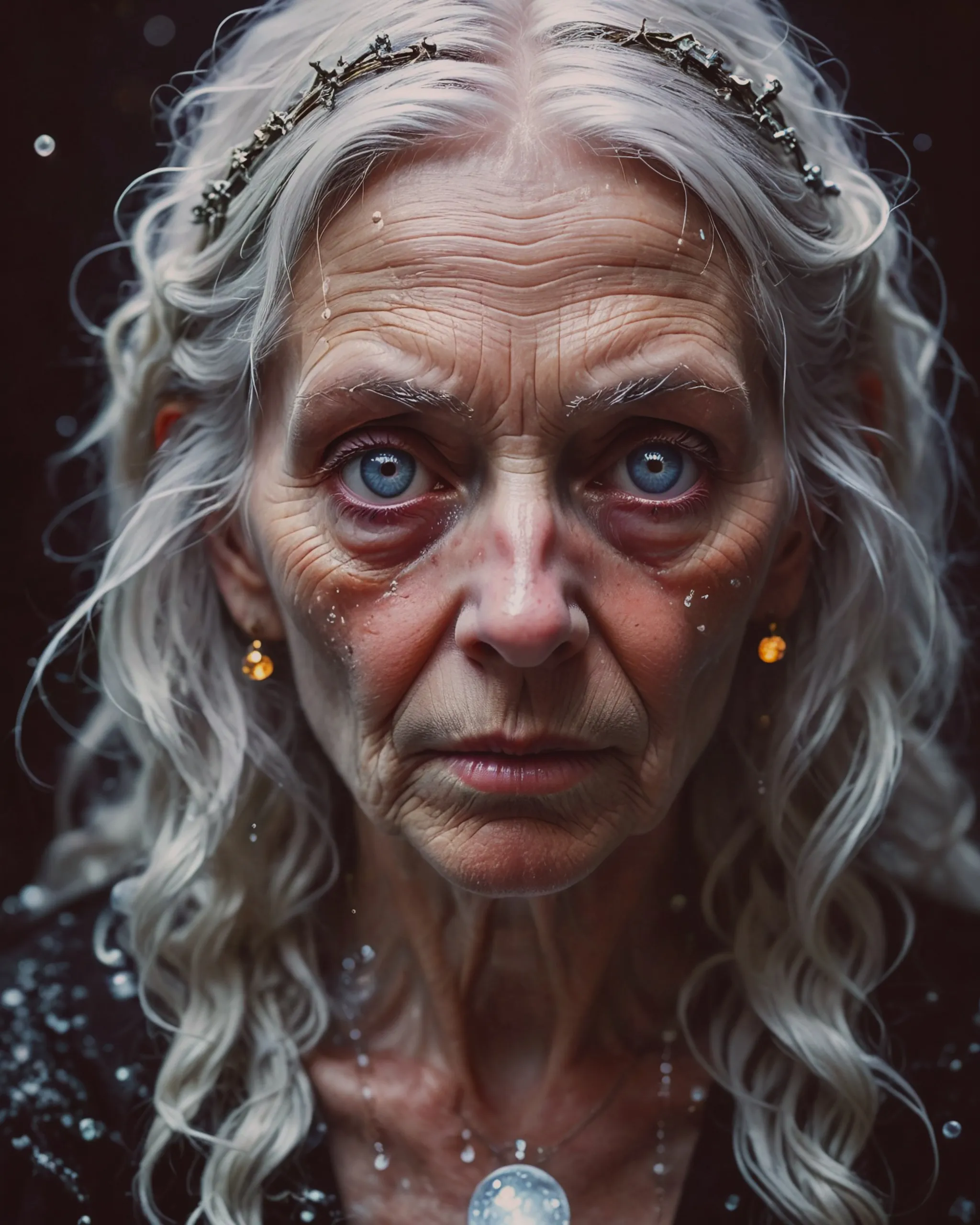 Portrait a very old granny witch. - Free AI Photo Generator - starryai