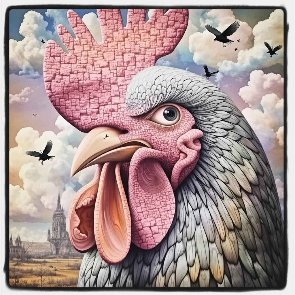 1940s hyper surreal Rooster - Free AI Photo Generator - starryai