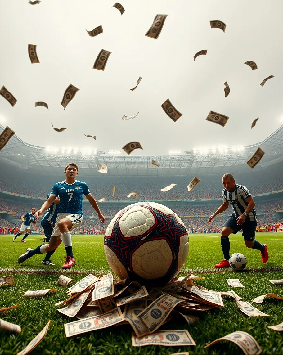 Losing money by gambling in a crazy world of footballs