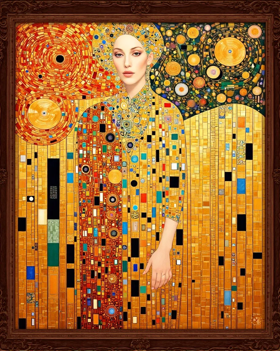 Art noveau artistic Gustav Klimt - Free AI Photo Generator - starryai
