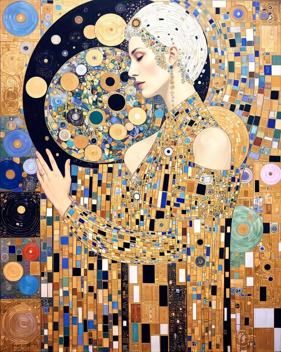 Art noveau artistic Gustav Klimt - Free AI Photo Generator - starryai