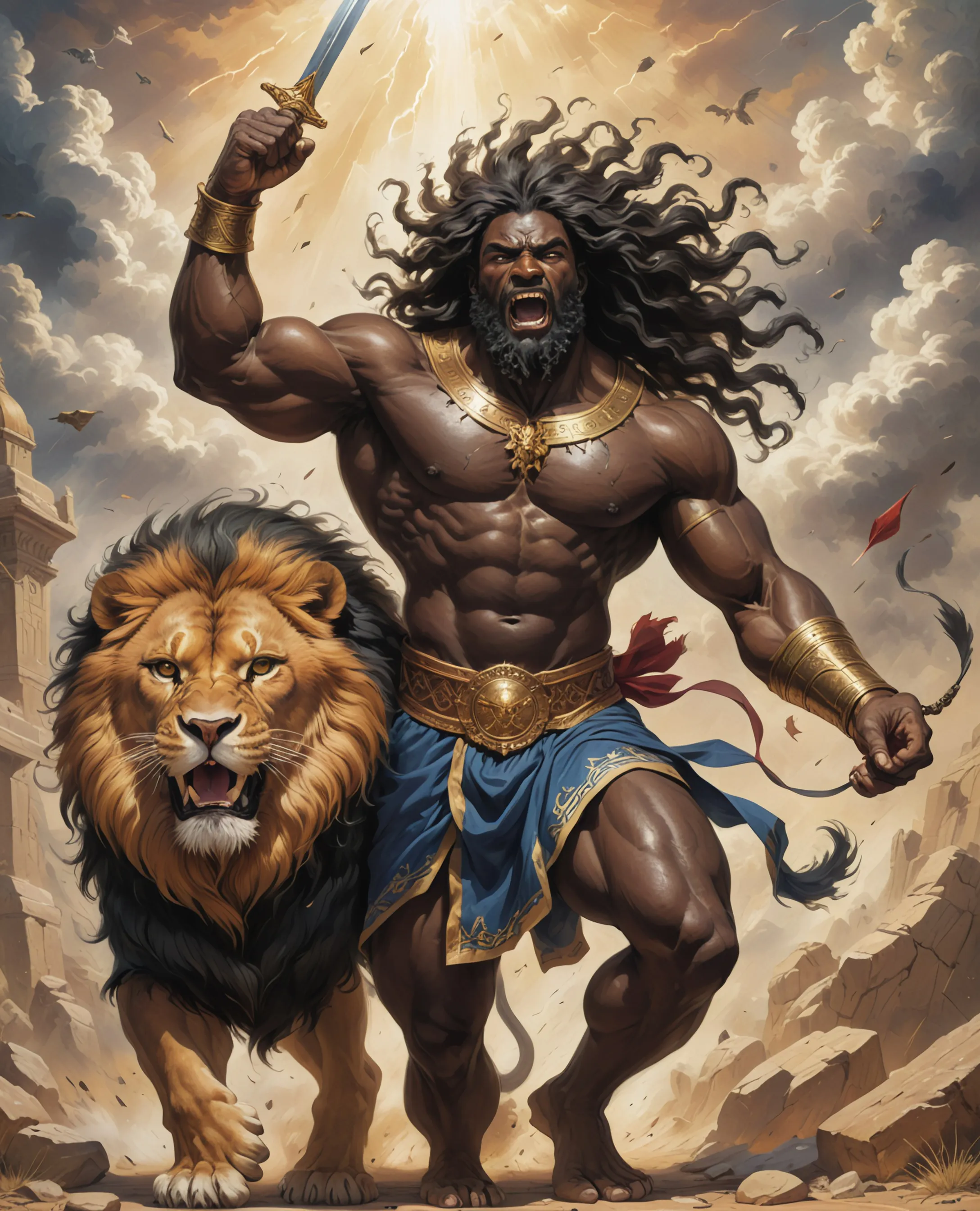 Samson Realistic Samson - Free AI Photo Generator - starryai