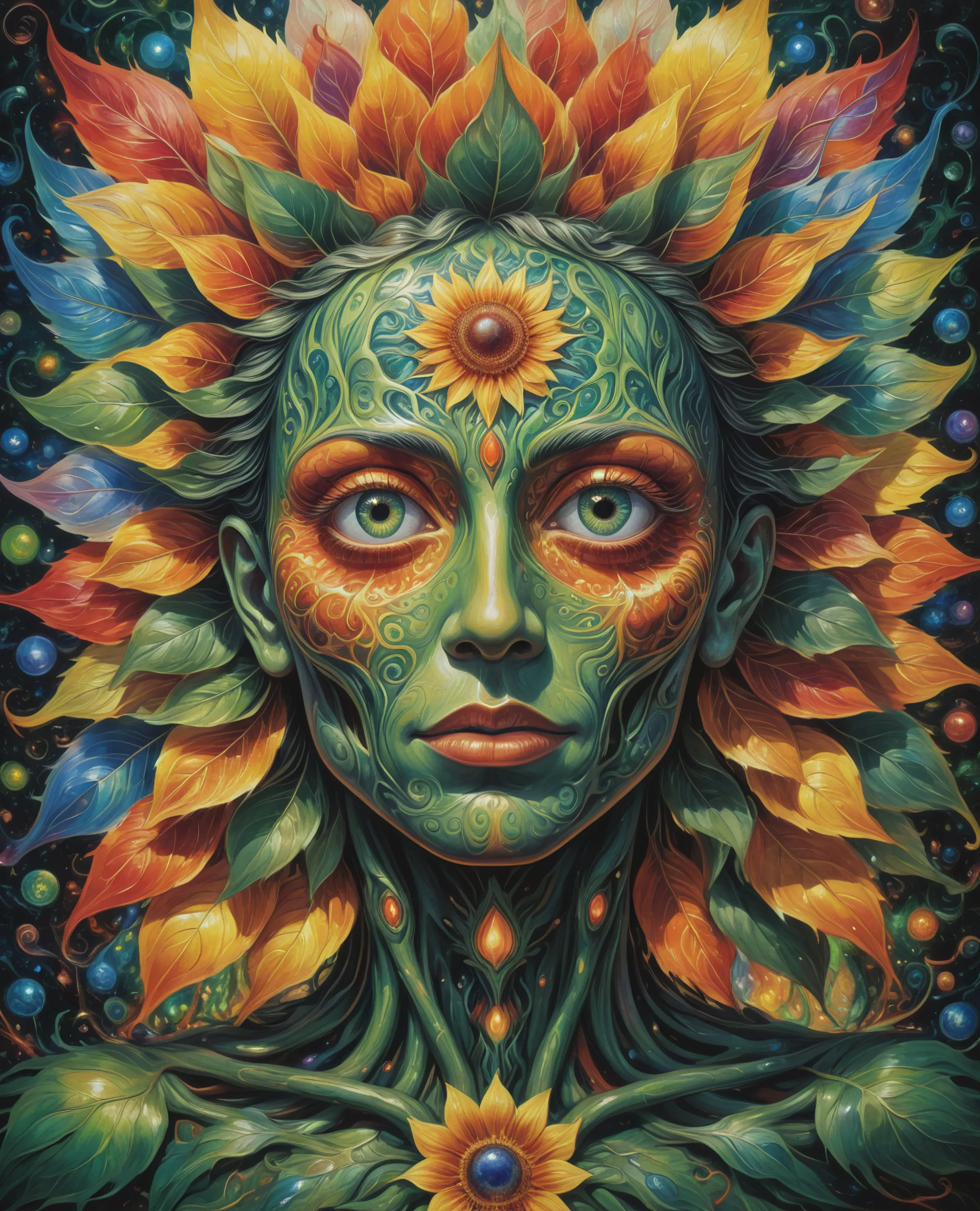 A surreal otherworldly humanoid - Free AI Photo Generator - starryai