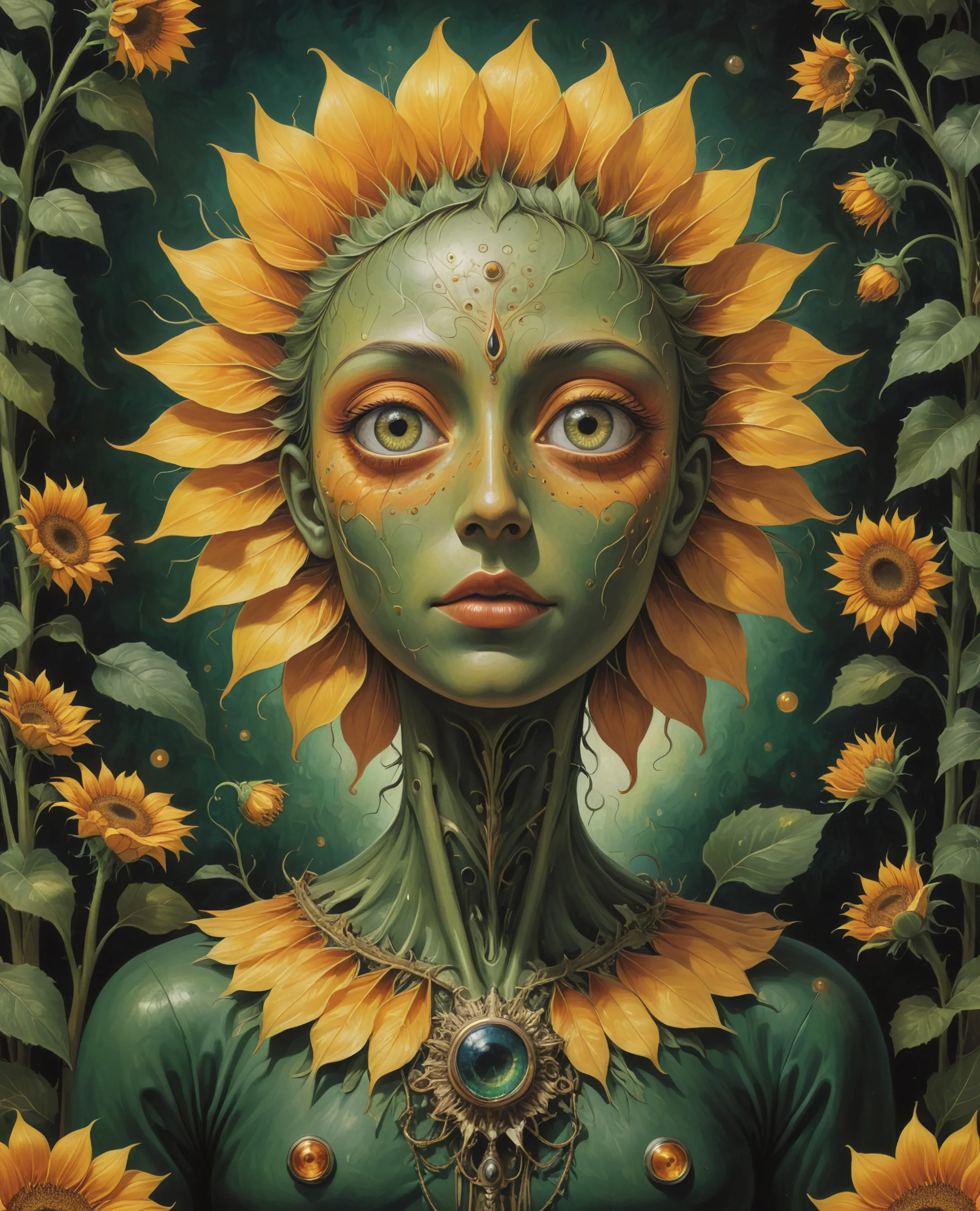 A surreal otherworldly humanoid - Free AI Photo Generator - starryai