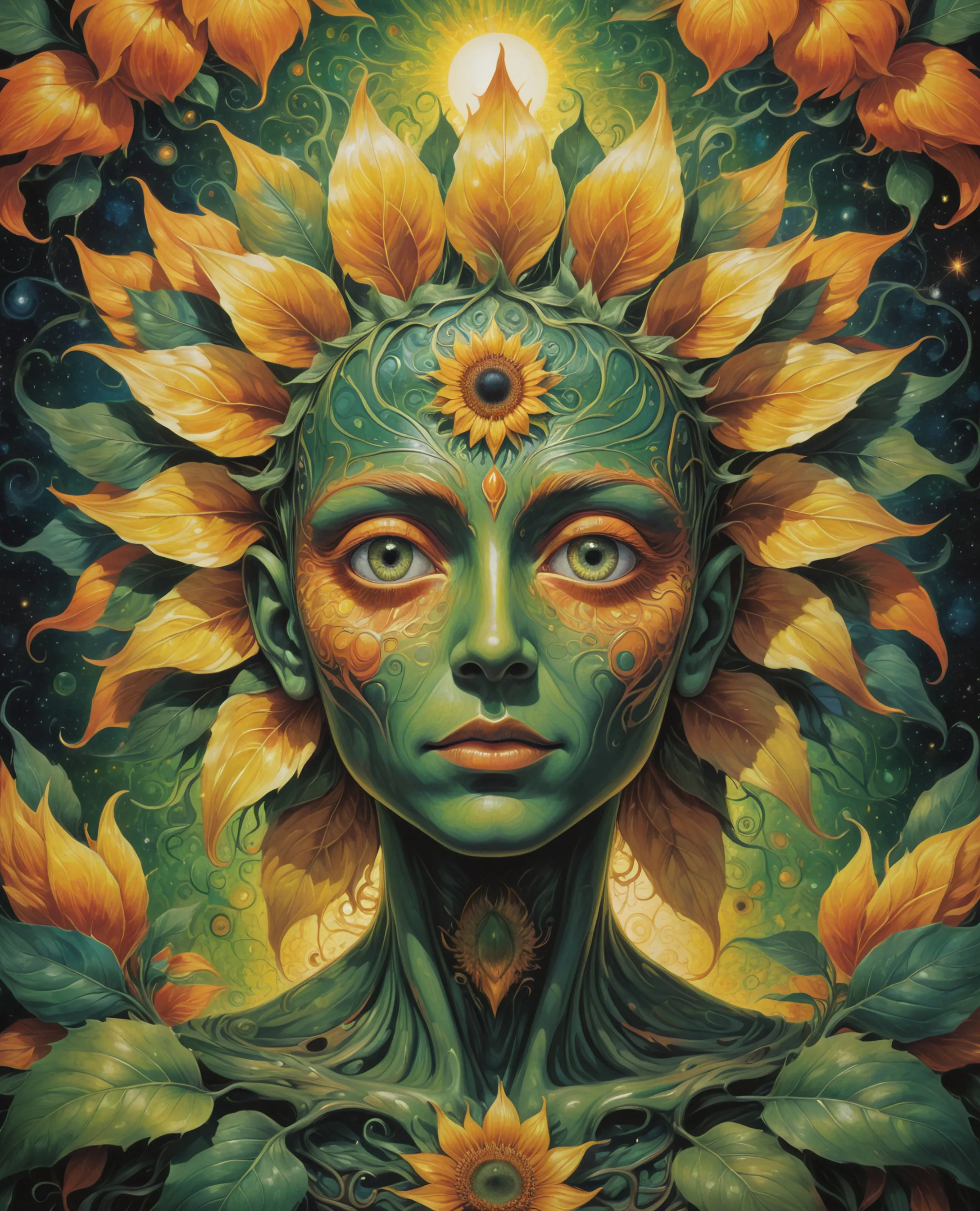 A surreal otherworldly humanoid - Free AI Photo Generator - starryai