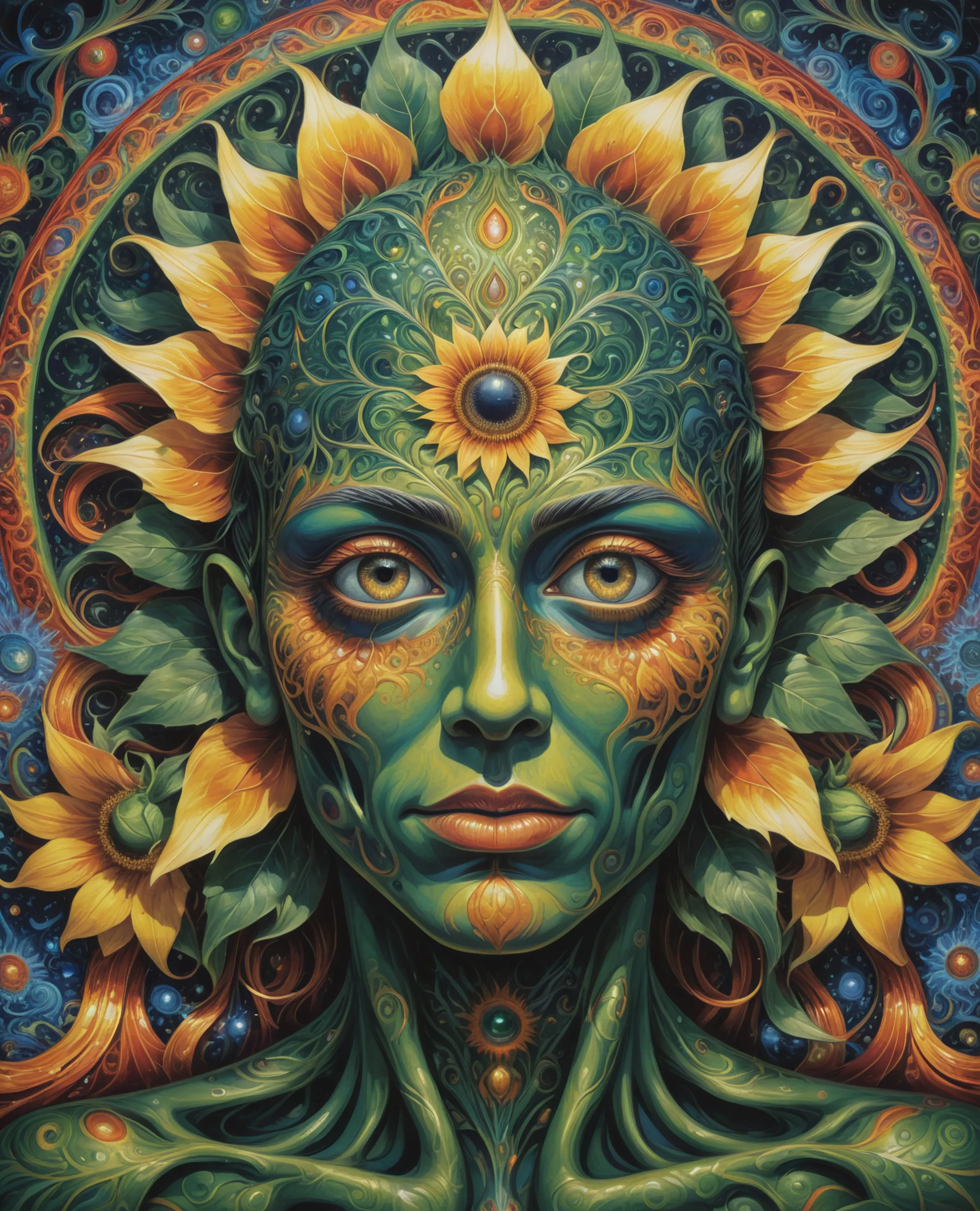 A surreal otherworldly humanoid - Free AI Photo Generator - starryai