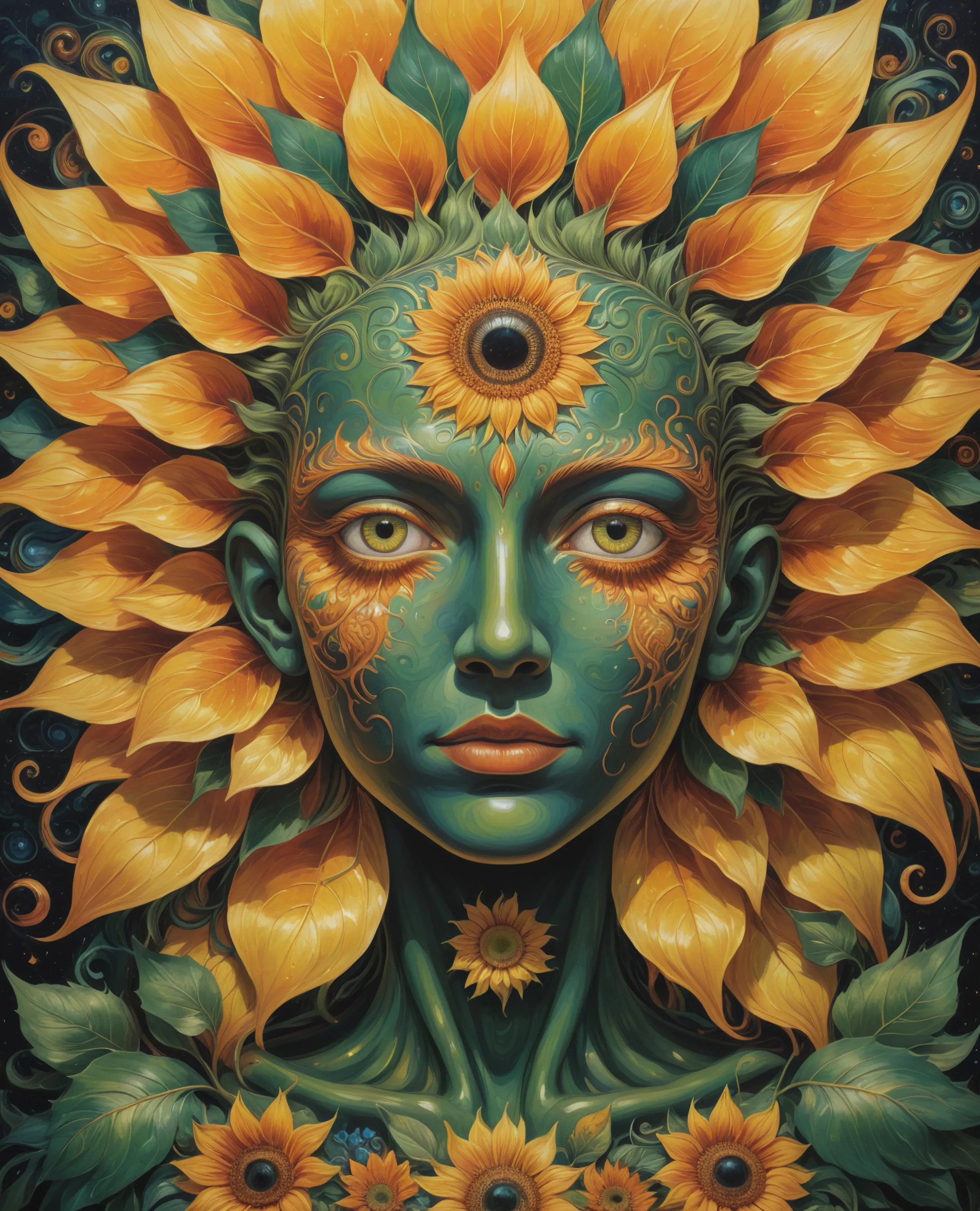 A surreal otherworldly humanoid - Free AI Photo Generator - starryai