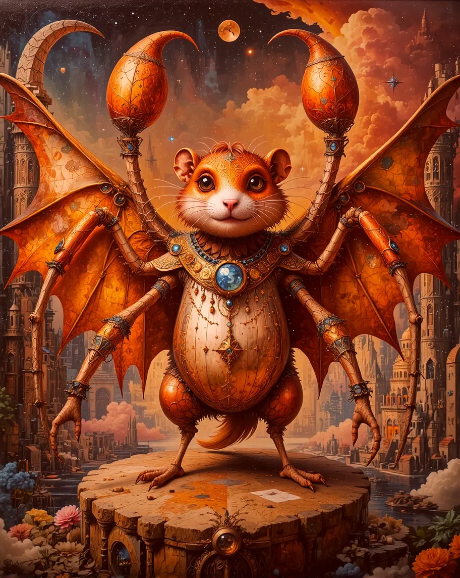 Spider Samstr A spider hamster hybrid - Free AI Photo Generator - starryai