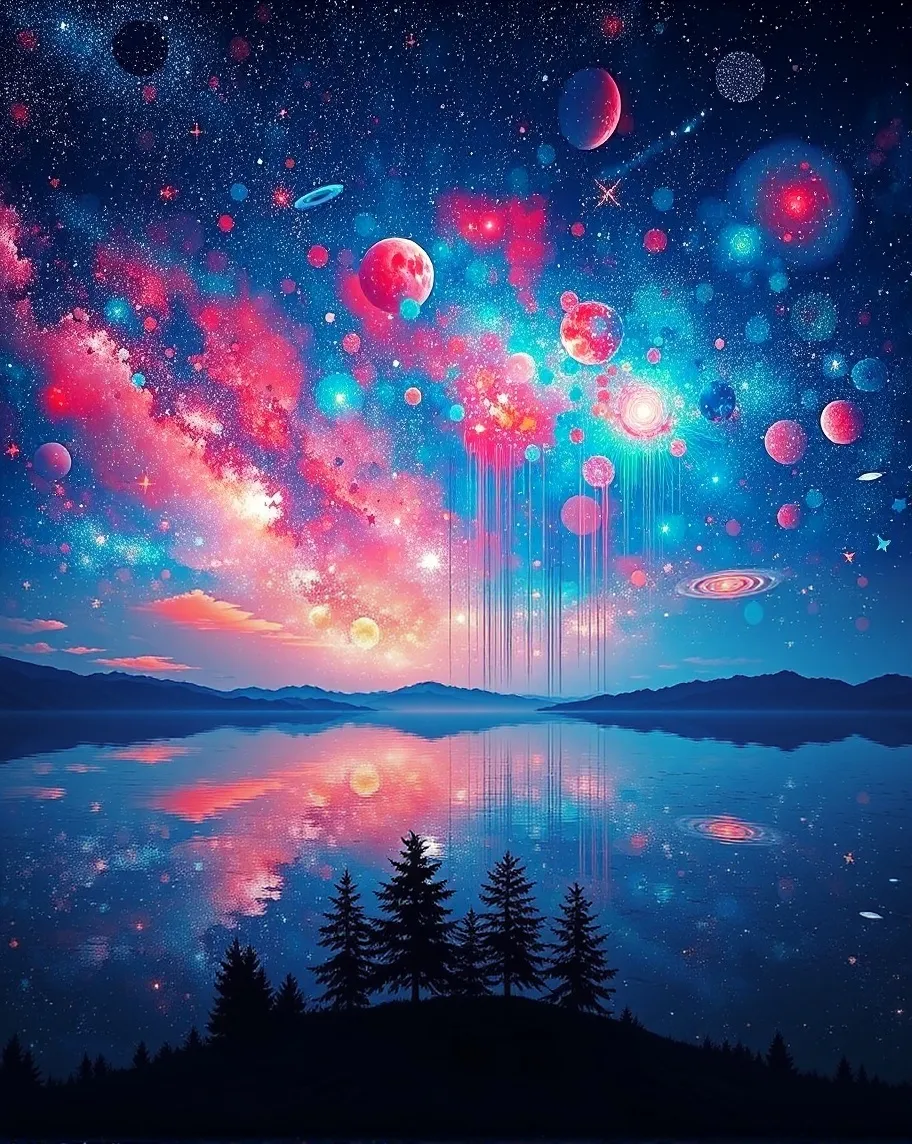 ethereal night scene where vast - Free AI Photo Generator - starryai