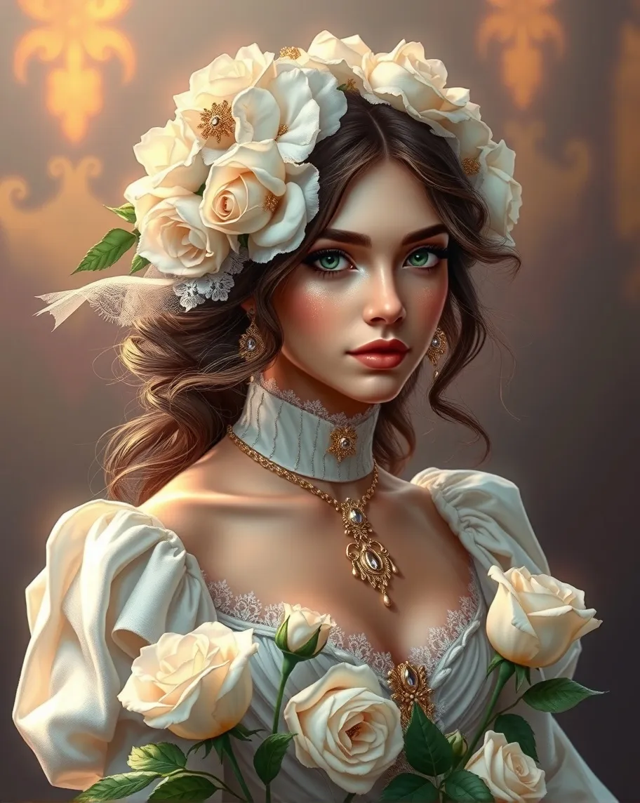 Digital painting a beautiful - Free AI Photo Generator - starryai