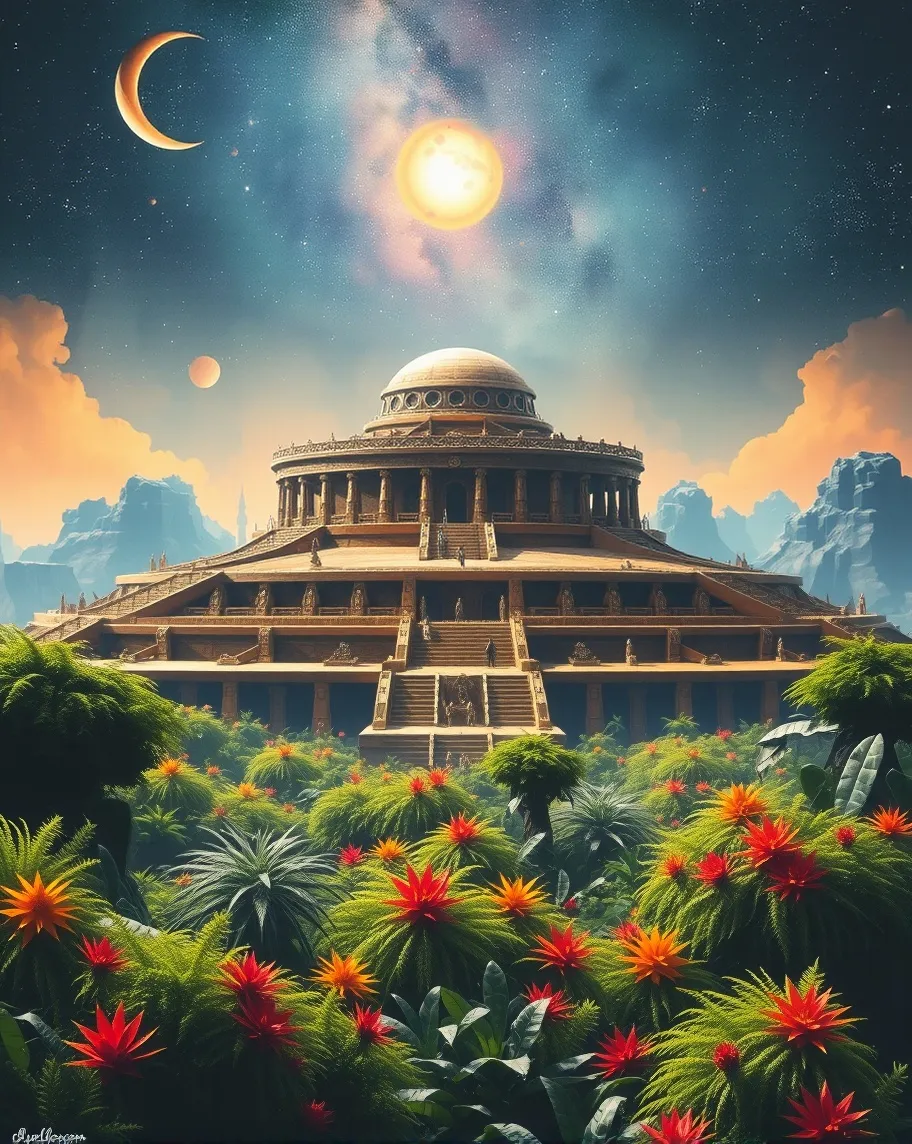 A painting alien world - Free AI Photo Generator - starryai