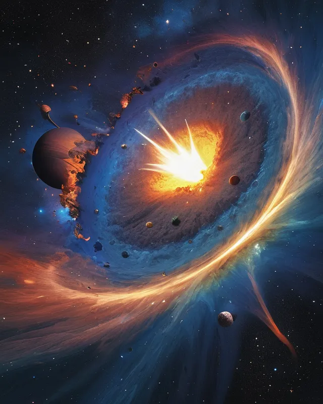 Cosmic explosion, dwell designs - Free AI Photo Generator - starryai