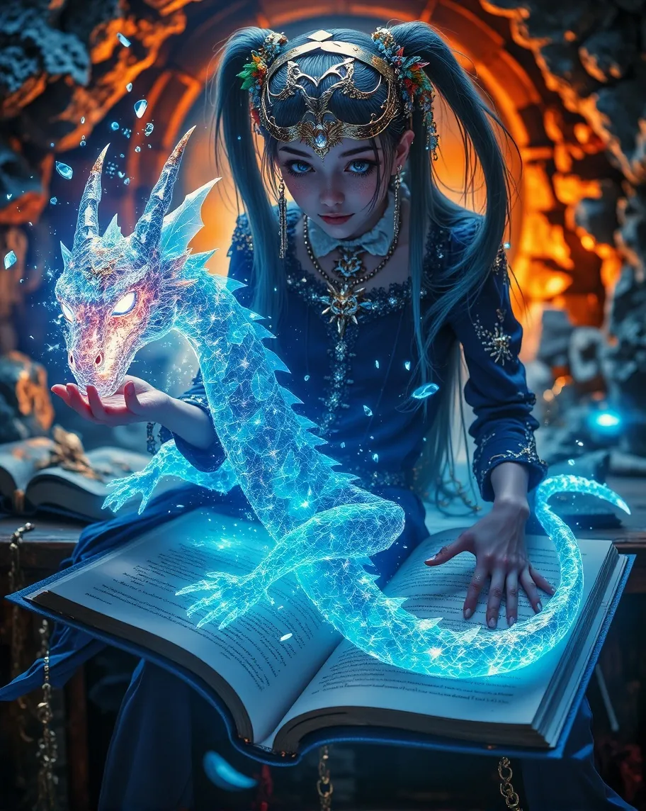 Dragon Book - Free AI Photo Generator - starryai