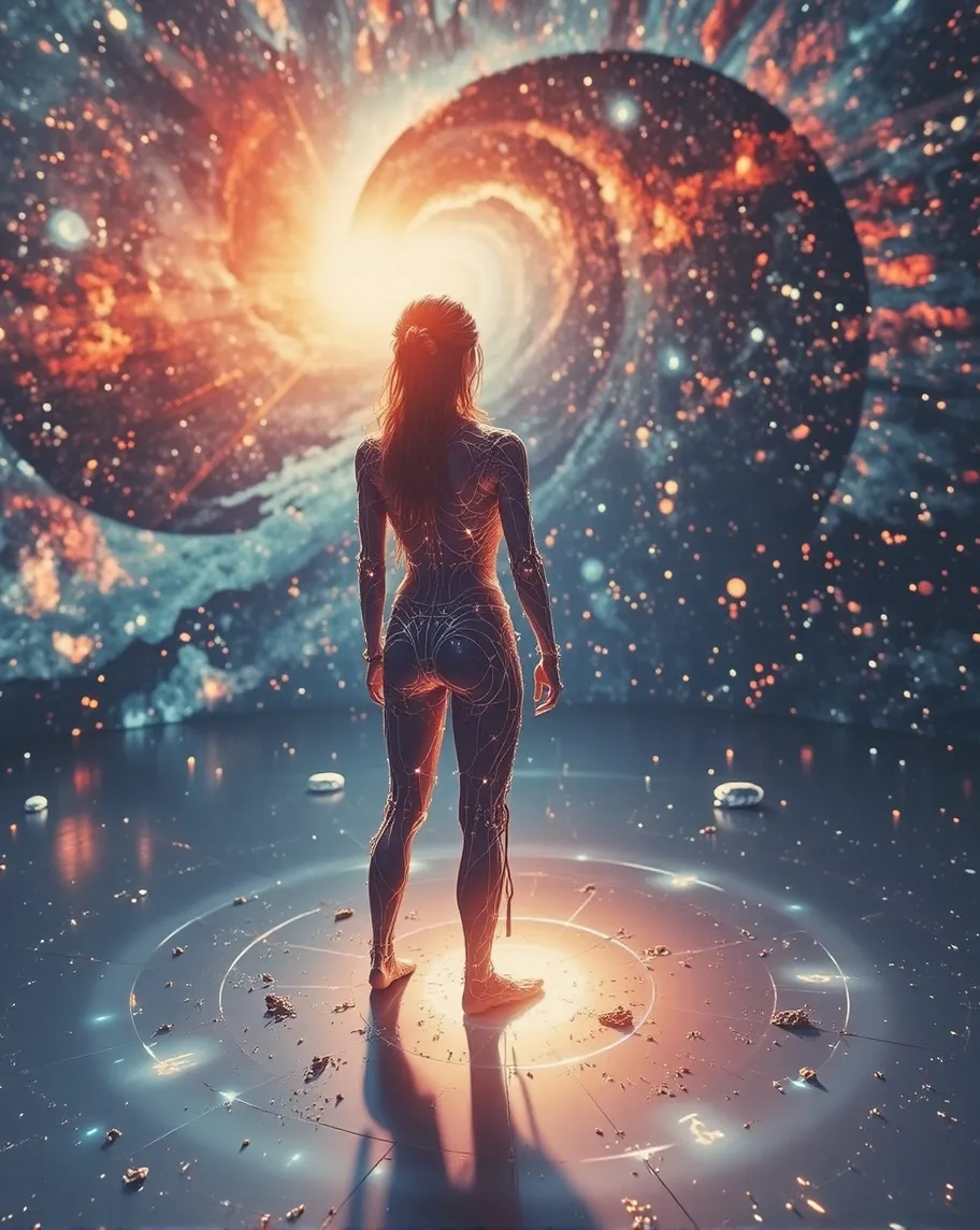 powerful scene where a figure - Free AI Photo Generator - starryai