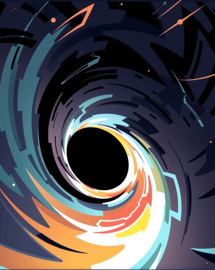 A stylized, abstract a black a - Free AI Photo Generator - starryai
