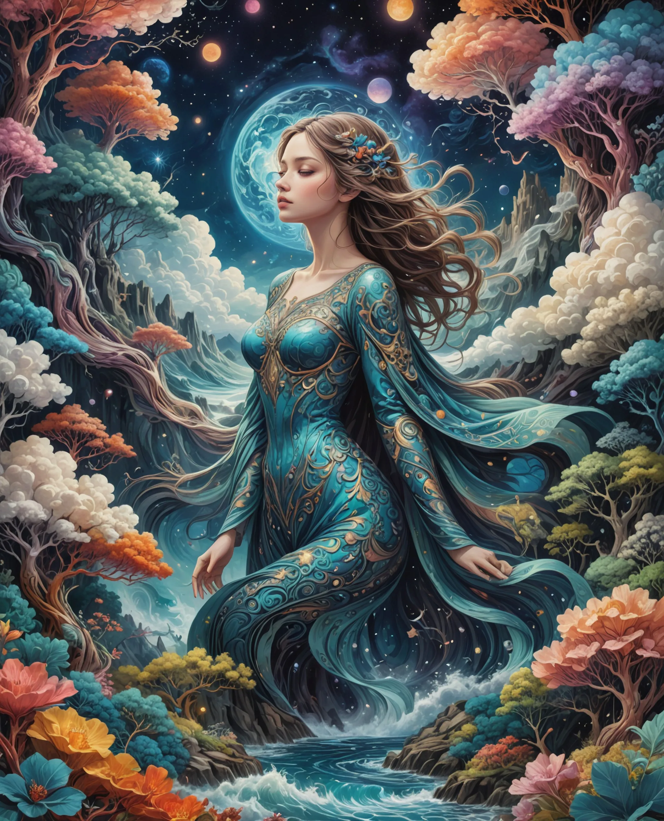 Whimsical universes, dreamlike - Free AI Photo Generator - starryai