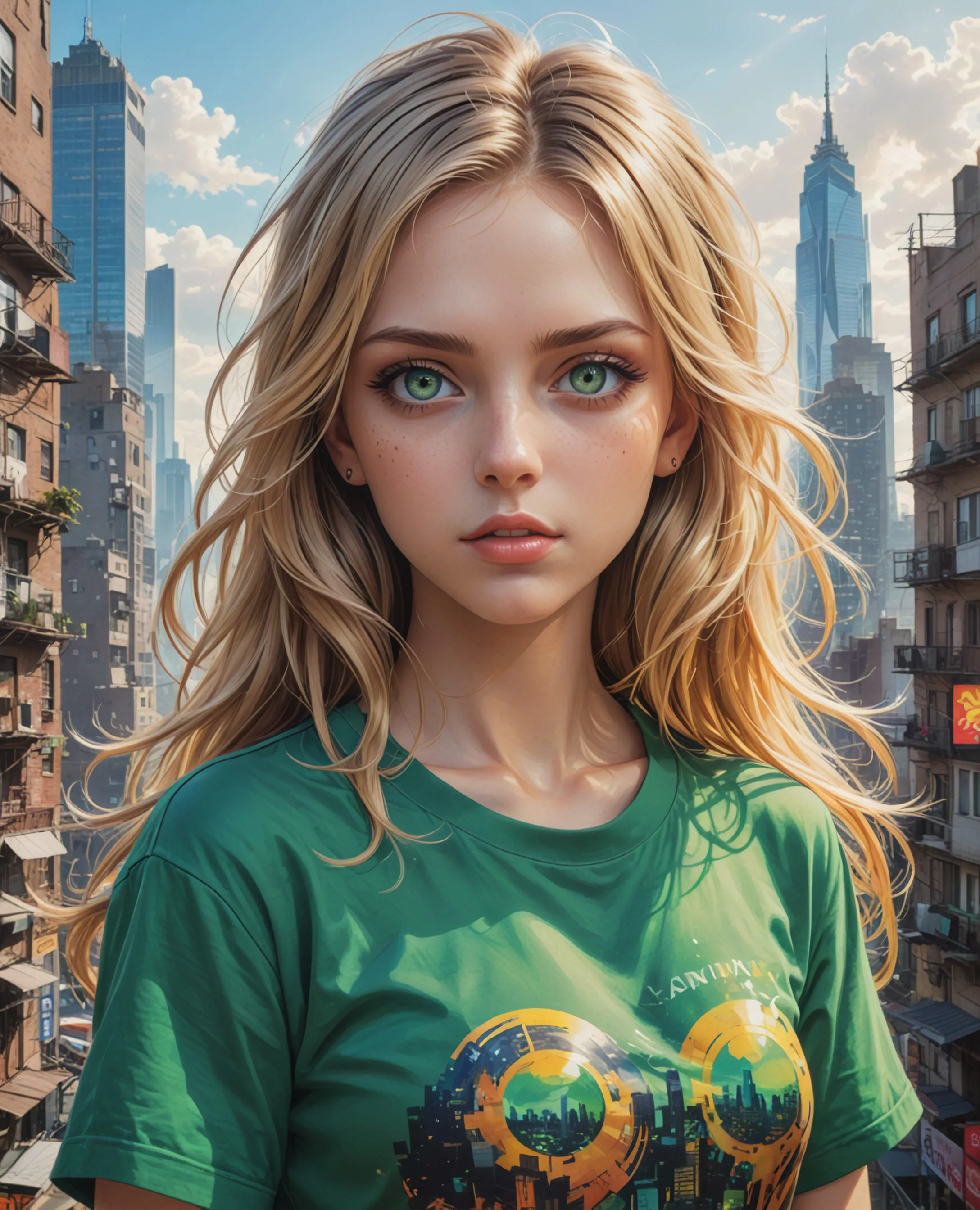 A very beautiful woman She has on - Free AI Photo Generator - starryai