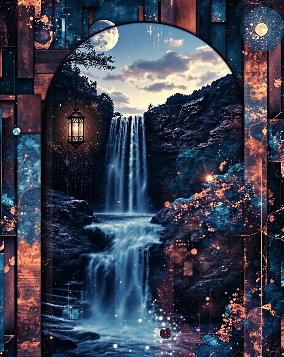 A double exposure serene peaceful - Free AI Photo Generator - starryai
