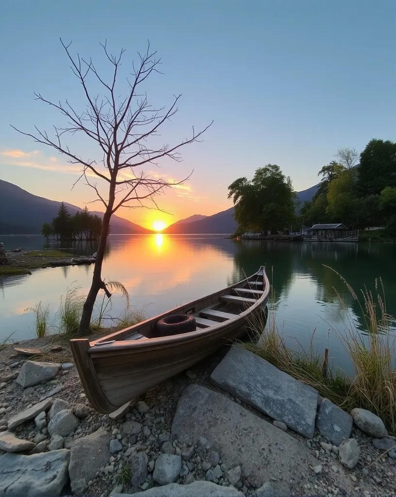 Serene scene - Free AI Photo Generator - starryai