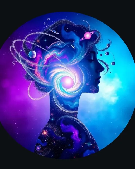 Cosmic Fantasy Painting. a woman - Free AI Photo Generator - starryai