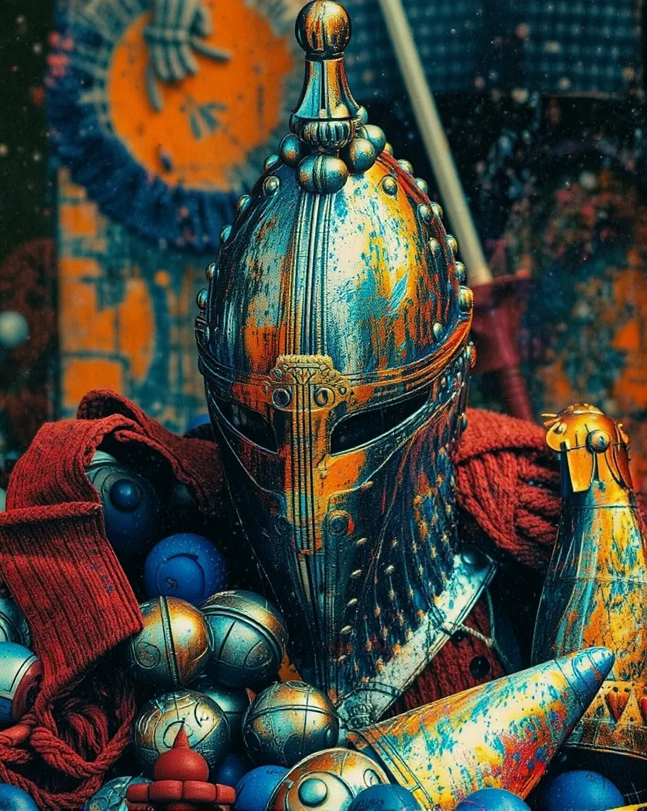 A knight battle worn armor - Free AI Photo Generator - starryai