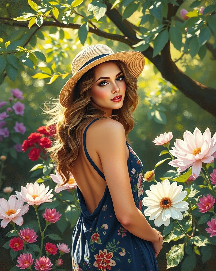 A canvas painting Brushwork a - Free AI Photo Generator - starryai