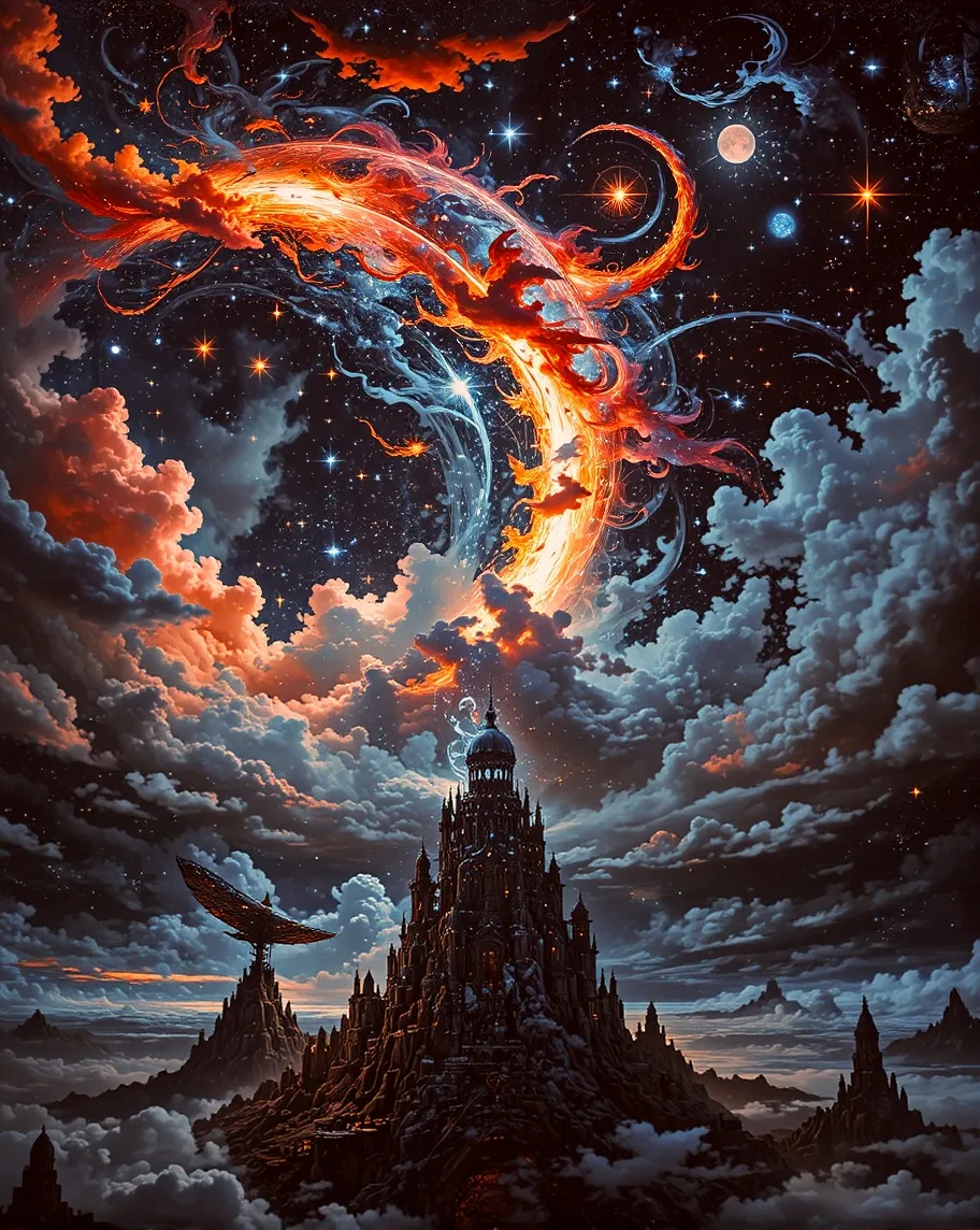 A stunning view masterpiece sky - Free AI Photo Generator - starryai