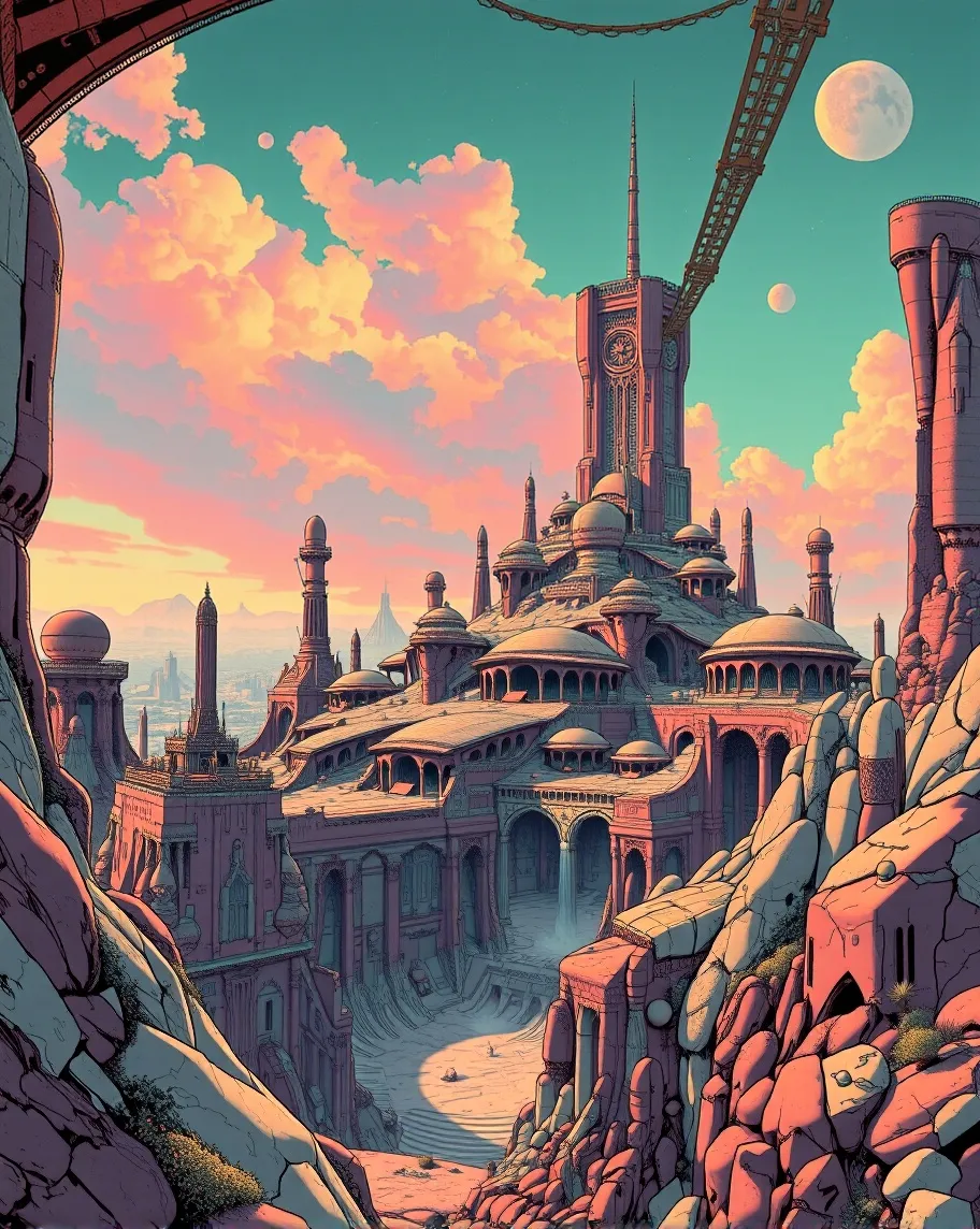 A magical secret realm painted hd - Free AI Photo Generator - starryai