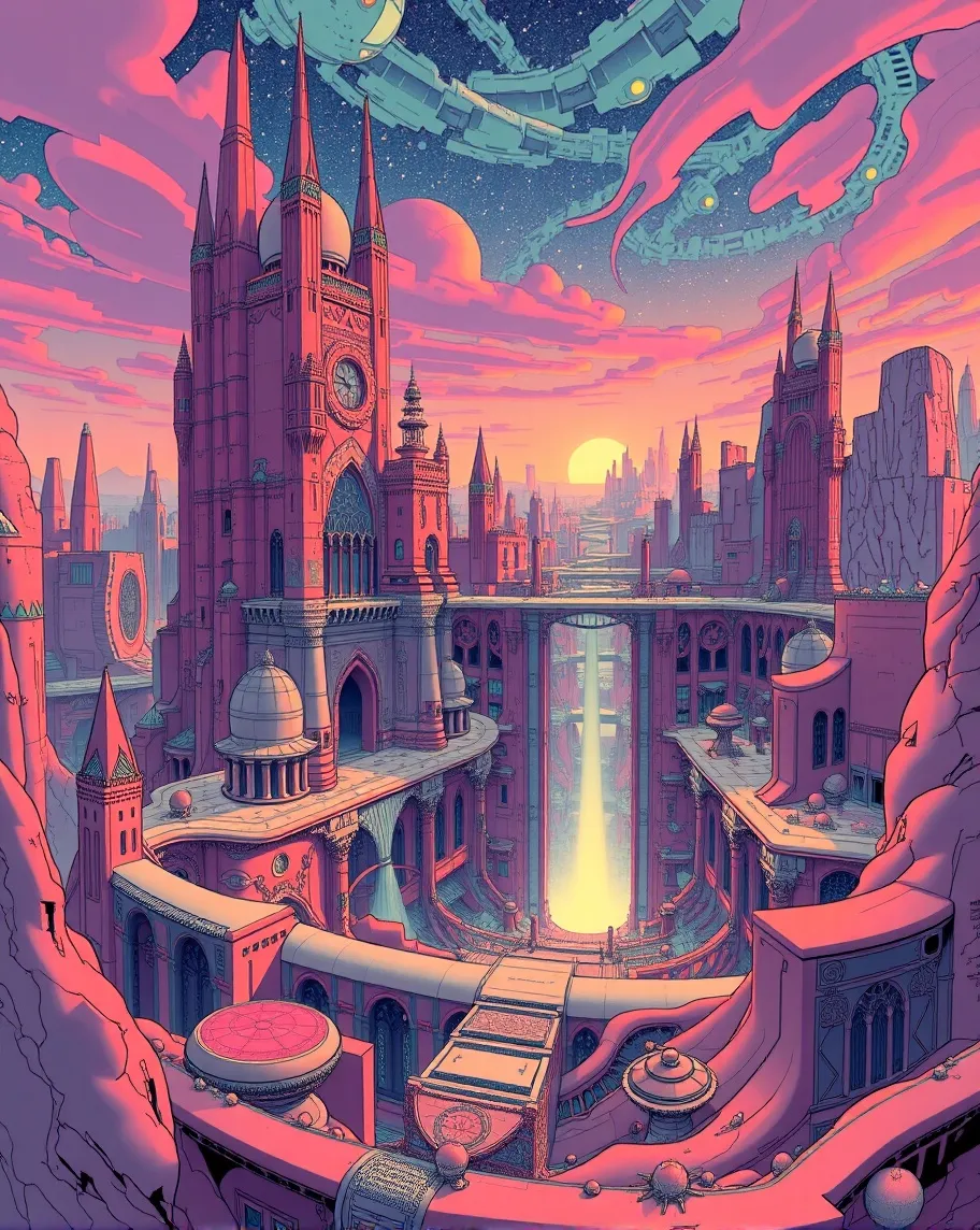 A magical secret realm painted hd - Free AI Photo Generator - starryai