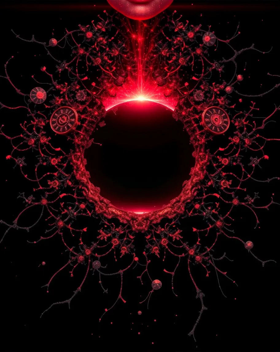 universe opening because a black - Free AI Photo Generator - starryai