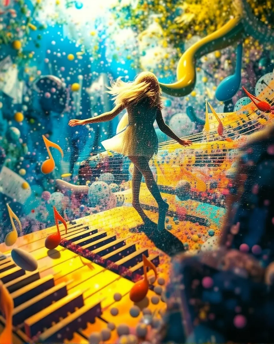 creating a surreal flowing - Free AI Photo Generator - starryai
