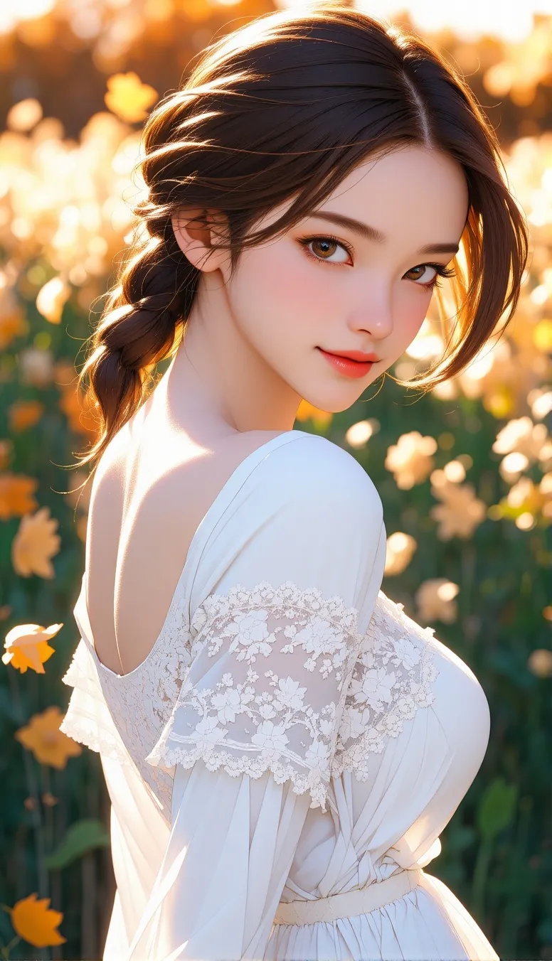 'a portrait a young woman brown - Free AI Photo Generator - starryai