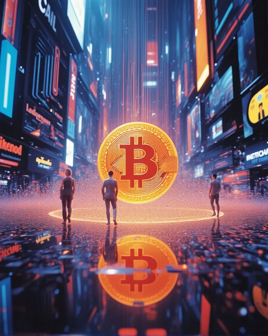 

"Create a futuristic and digital scene that symbolizes the decentralized revolution. At the center, highlight the $BTC (Bitcoin) icon glowing in neon, representing the power of cryptocurrencies. Surround it with elements that evoke #IntelectualProperty, such as copyright symbols and transforming digital graphics, suggesting innovation and the protection of intellectual property. In one area of the image, illustrate a functioning DAO with people or avatars connected by lines and networks, demonstrating collaboration and decentralized governance. Add elements of #EAAS and #NetworkStates – for example, modular digital structures and maps of interconnected networks that symbolize an emerging new digital state. In the background, use a cyberpunk urban setting with vibrant colors, holograms, and electronic circuits, and include the message 'we are só close' in a subtle yet impactful way, to convey the idea of an imminent connection between these concepts. The composition should exude energy, innovation, and the feeling that we are on the verge of a new digital era."




