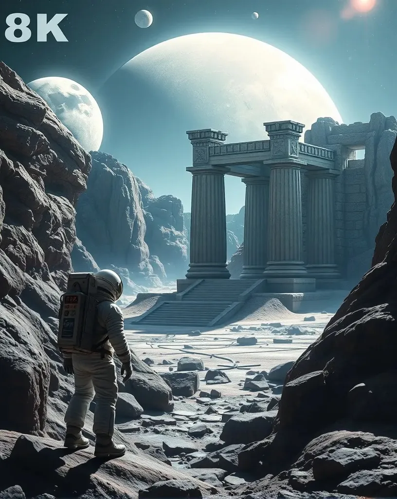 Astronaut a remote Alien Planet, - Free AI Photo Generator - starryai