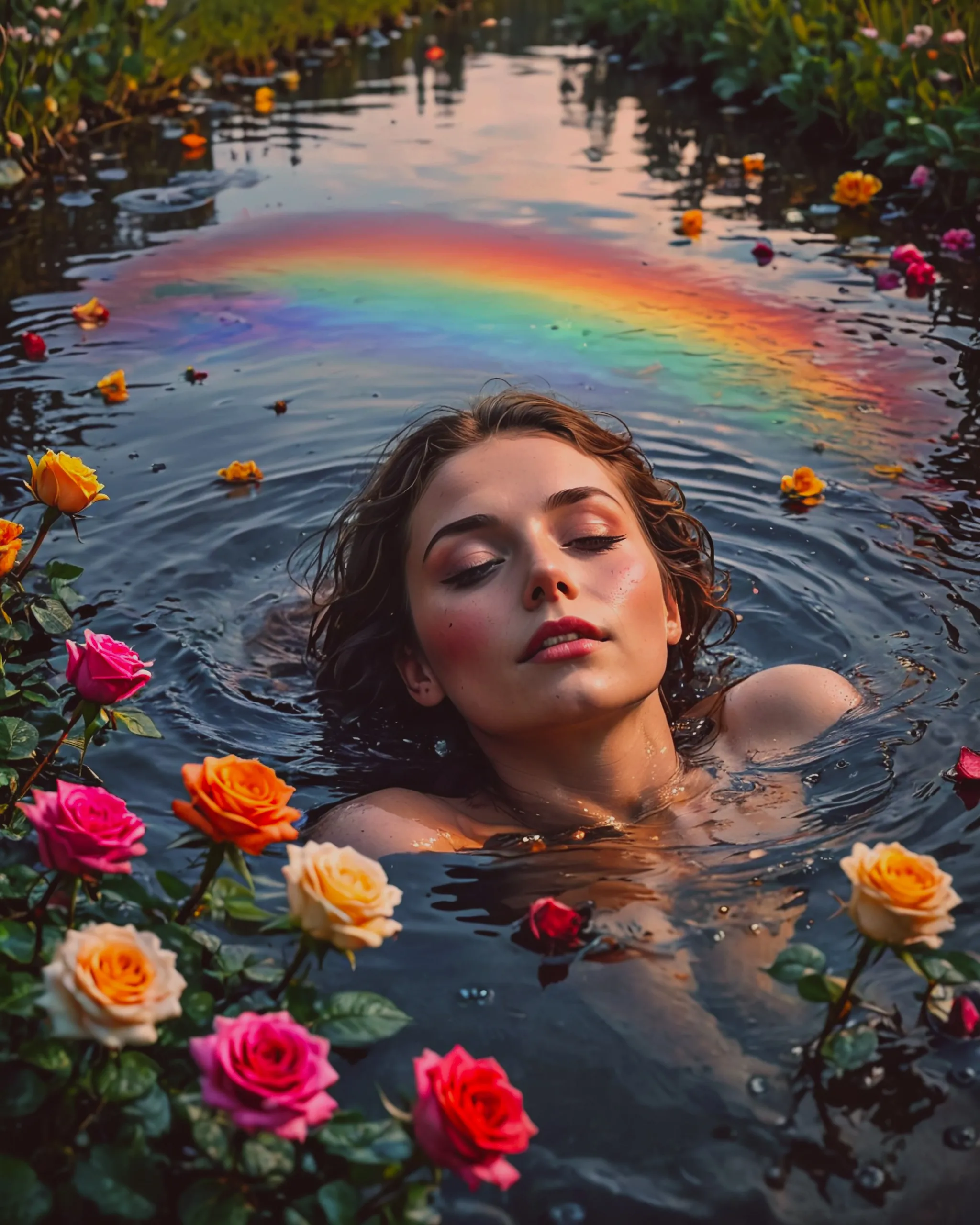 make me a rainbow, I'll shine on - Free AI Photo Generator - starryai