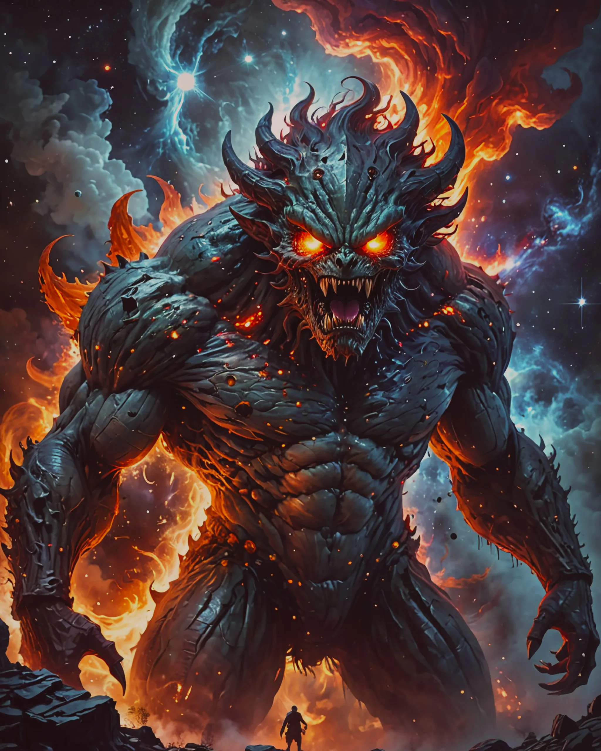A colossal world eater cosmic a - Free AI Photo Generator - starryai