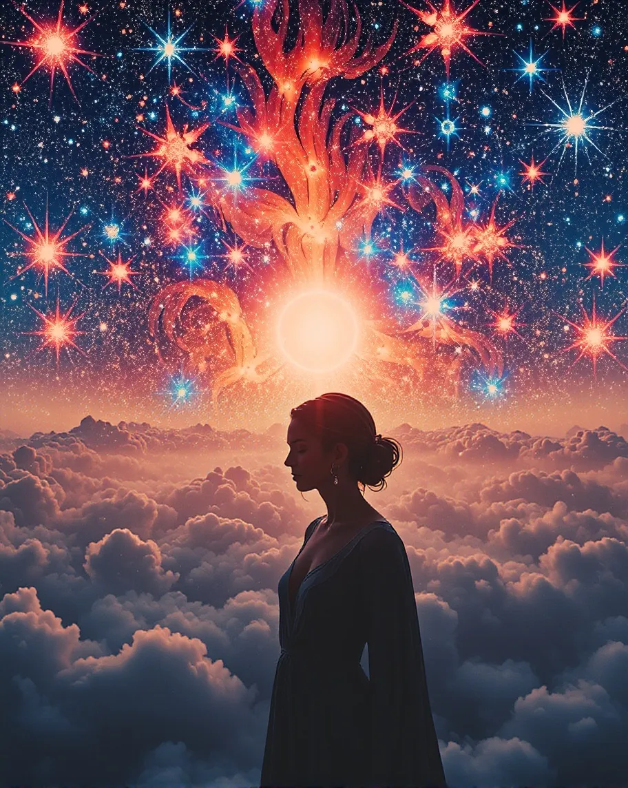 interstellar goddess cosmic sky. - Free AI Photo Generator - starryai