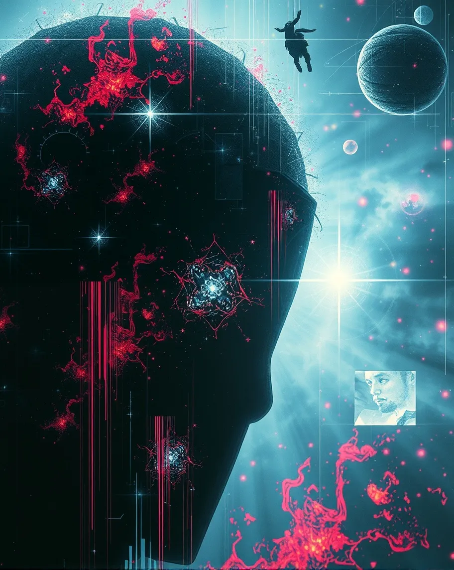 eerie cosmic visuals, glitch - Free AI Photo Generator - starryai