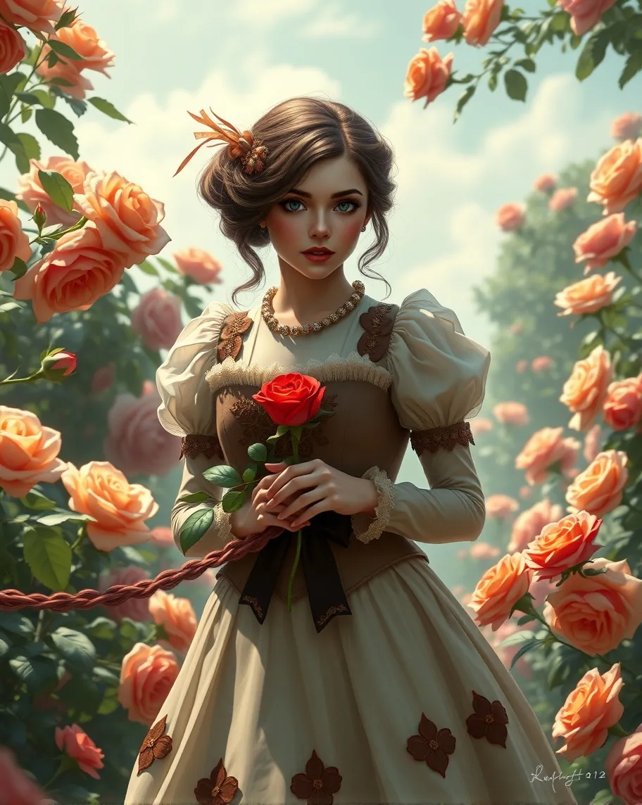 Digital painting a beautiful a - Free AI Photo Generator - starryai