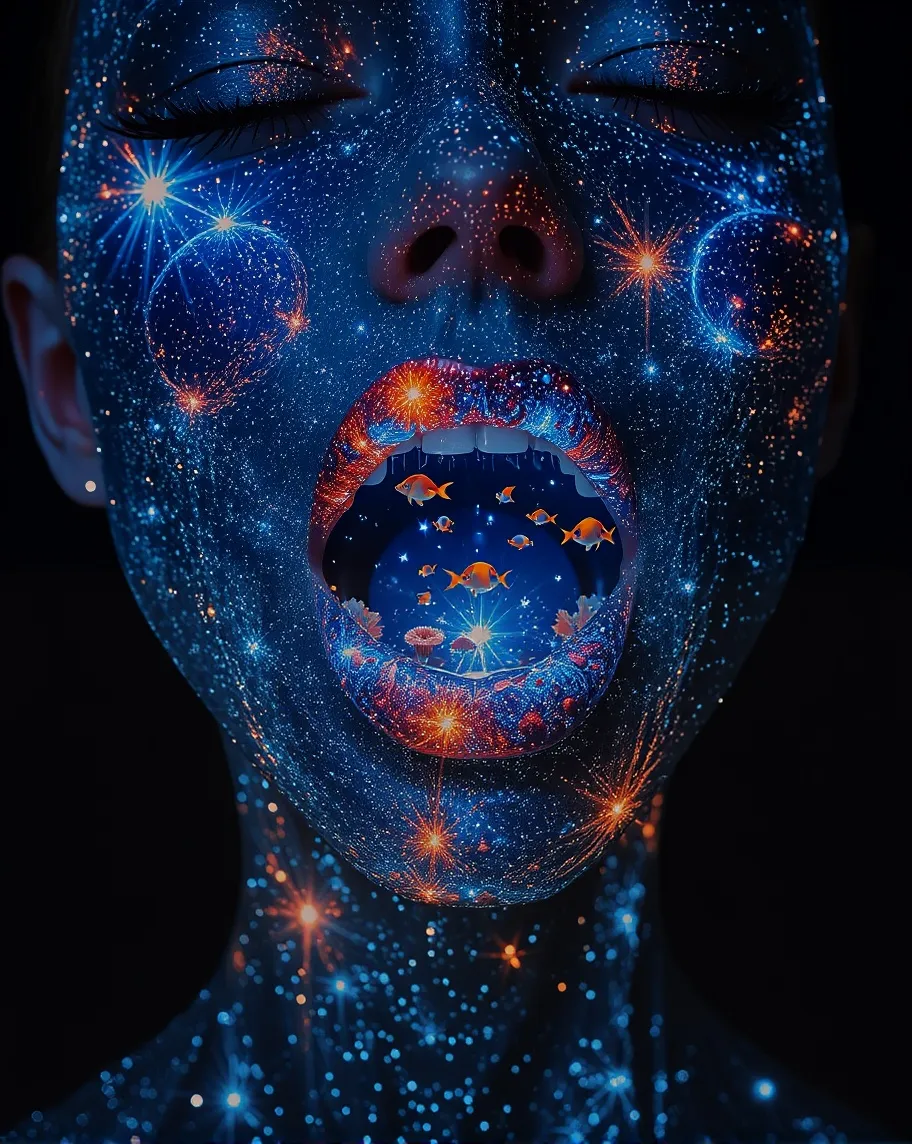 A hyper-realistic surreal a human - Free AI Photo Generator - starryai