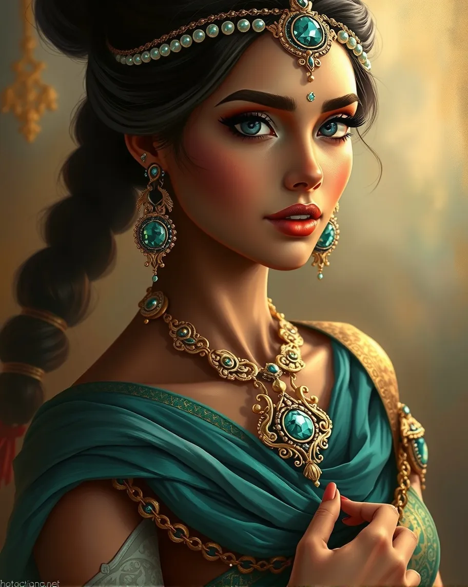 A digital painting a beautiful - Free AI Photo Generator - starryai