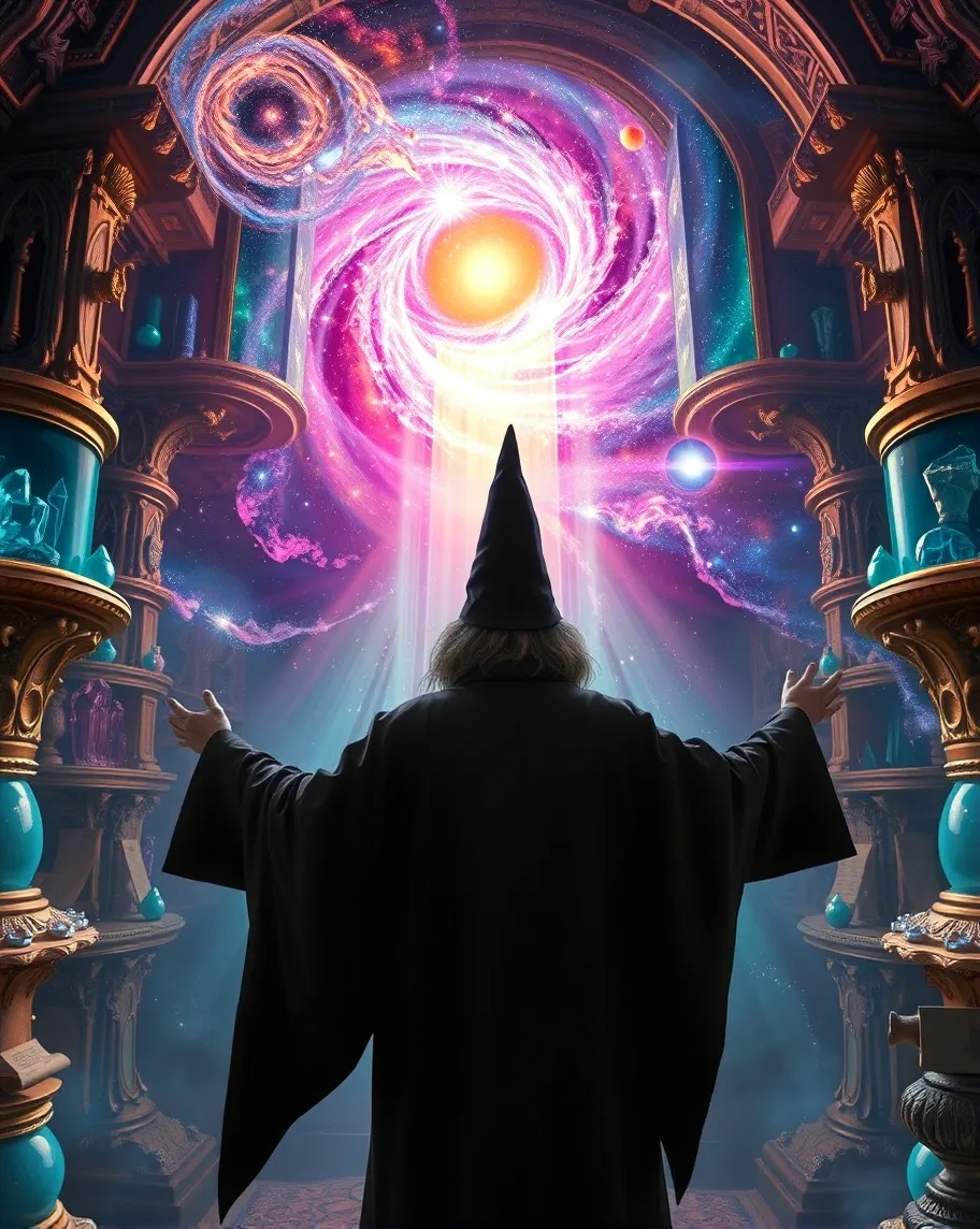 A mystical scene featuring a a - Free AI Photo Generator - starryai