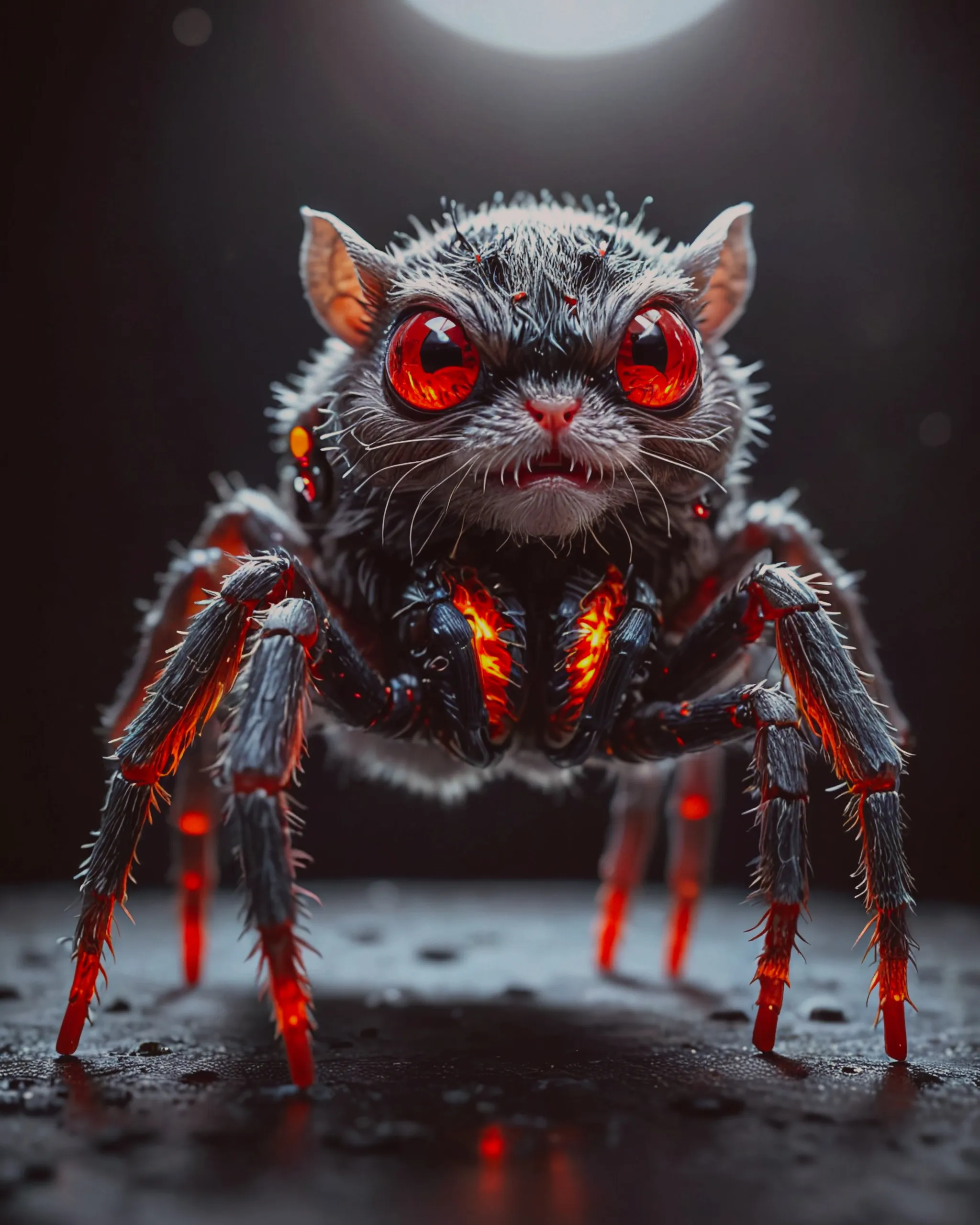 Spider Samstr A jumping spider -hamster-hybrid - Free AI Photo Generator - starryai